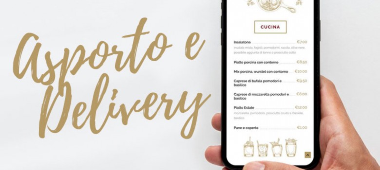 Di nuovo attivo il servizio asporto e delivery